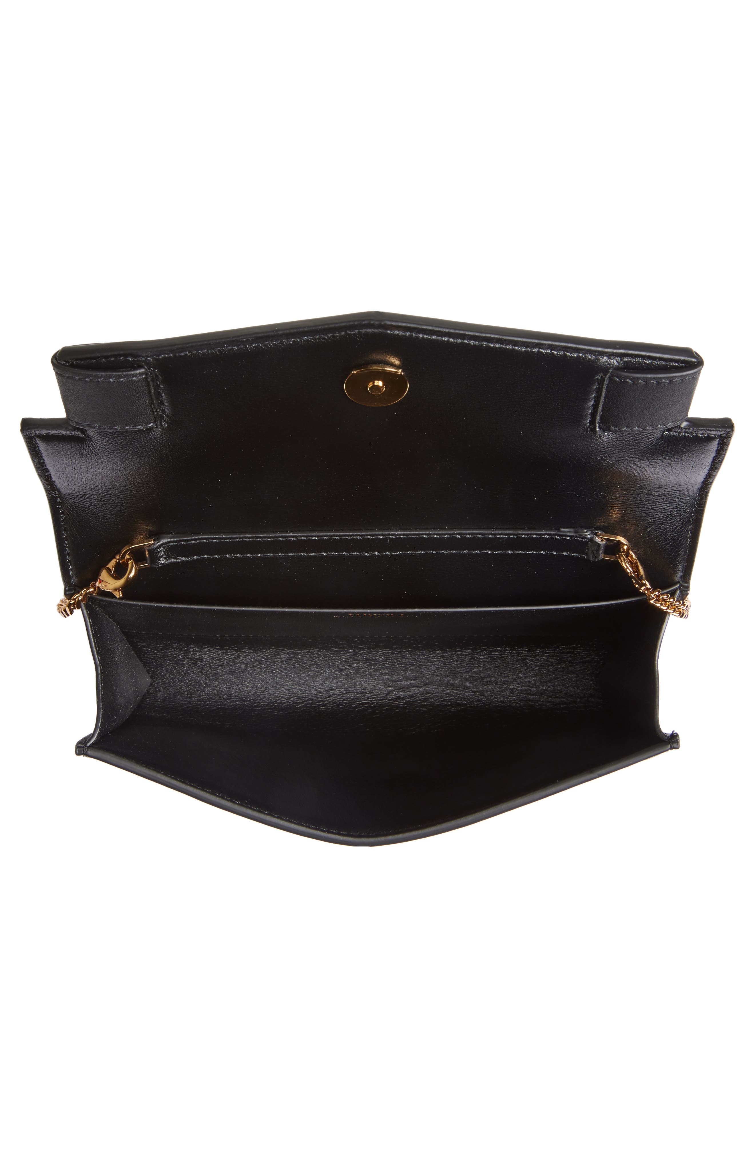 Versace Medusa '95 Leather Crossbody Bag in Black-Versace Gold at Nordstrom - 4
