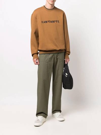 Carhartt logo-embroidered sweatshirt outlook