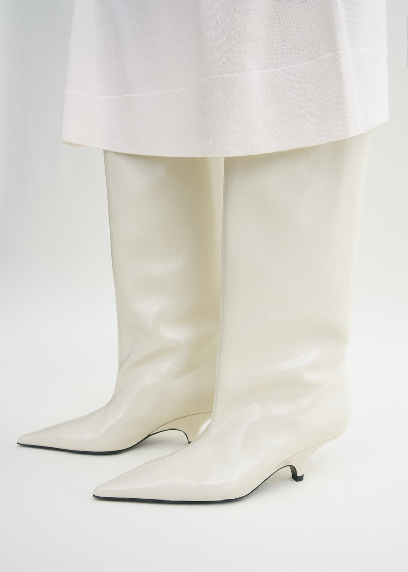 Totême The Wedge-Heel Boot bleached sand outlook