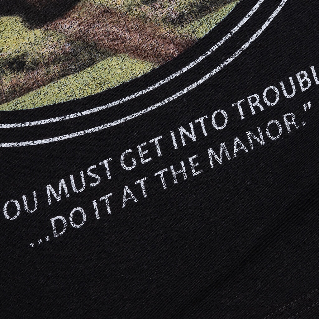 REVERE MANOR T-SHIRT - STAINED BLACK - 4