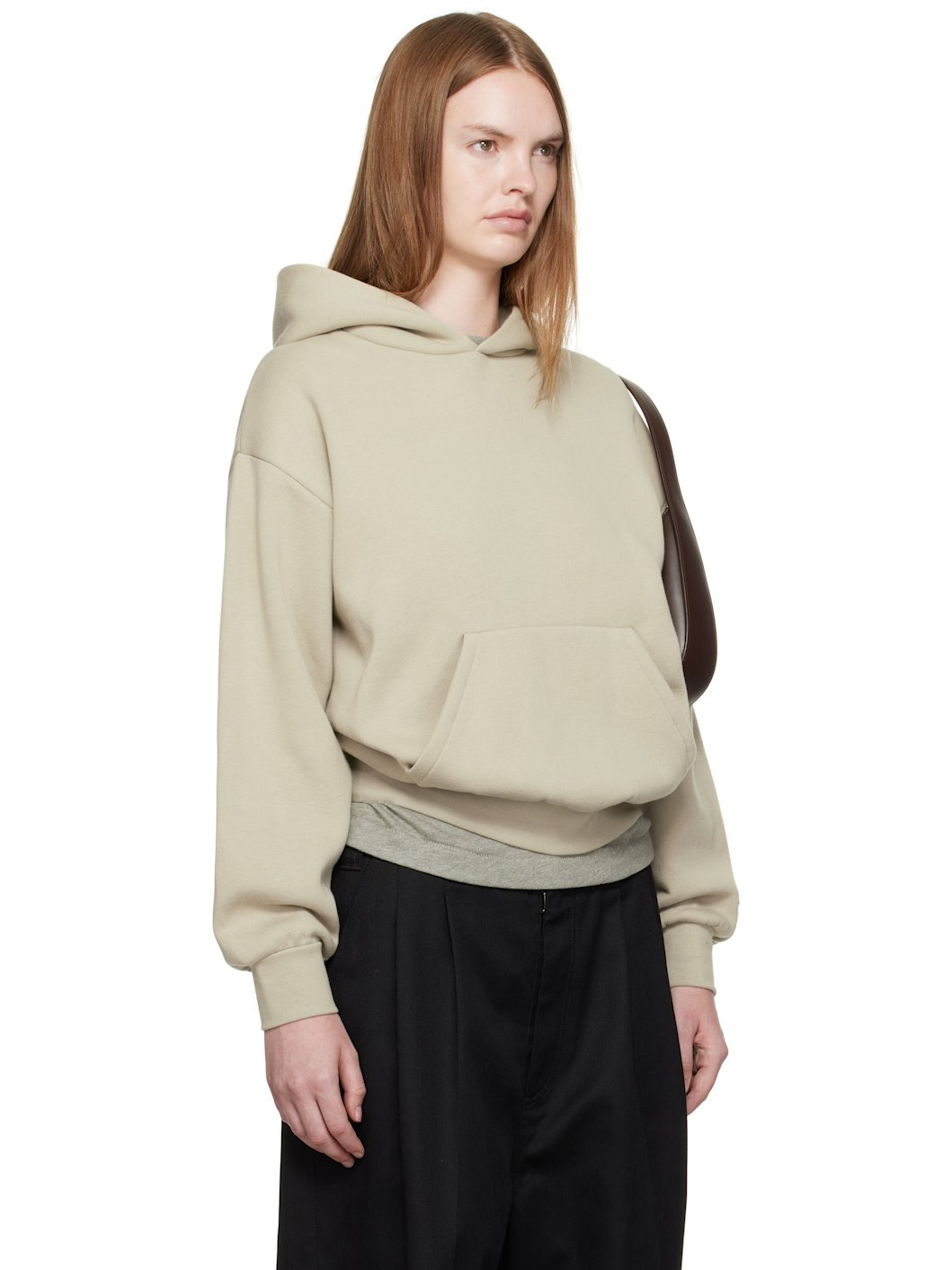 Taupe Classic Fit Hoodie - 2