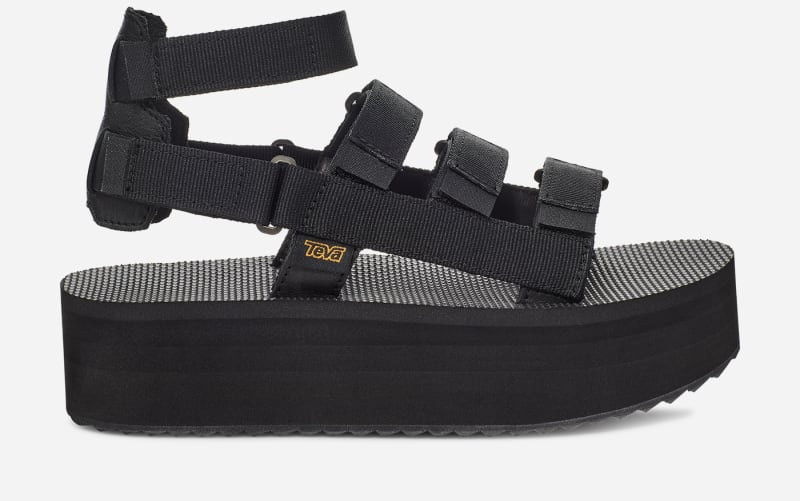 Women's Flatform Mevia Sandal in Black 1