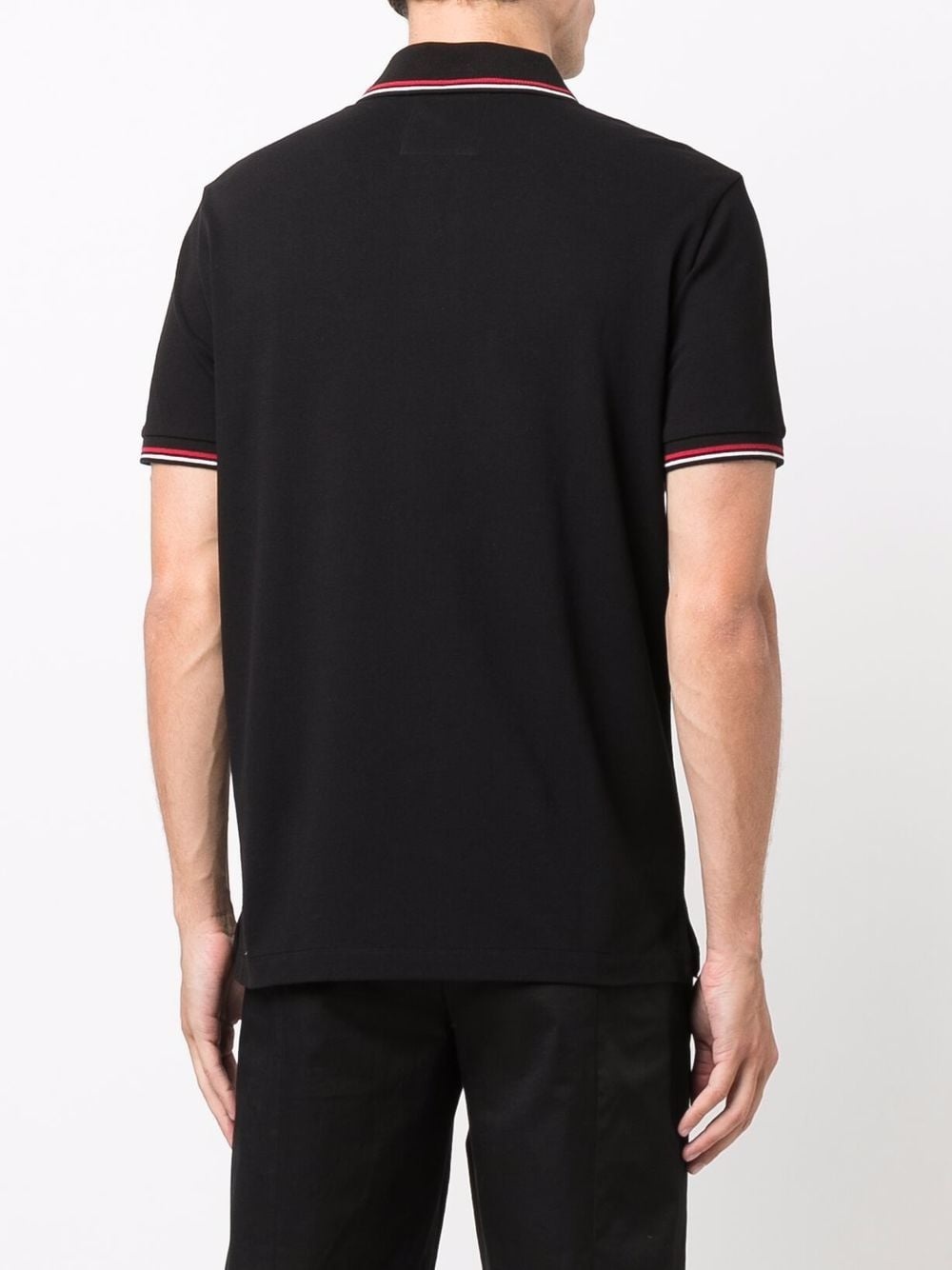 logo-print cotton polo shirt - 4
