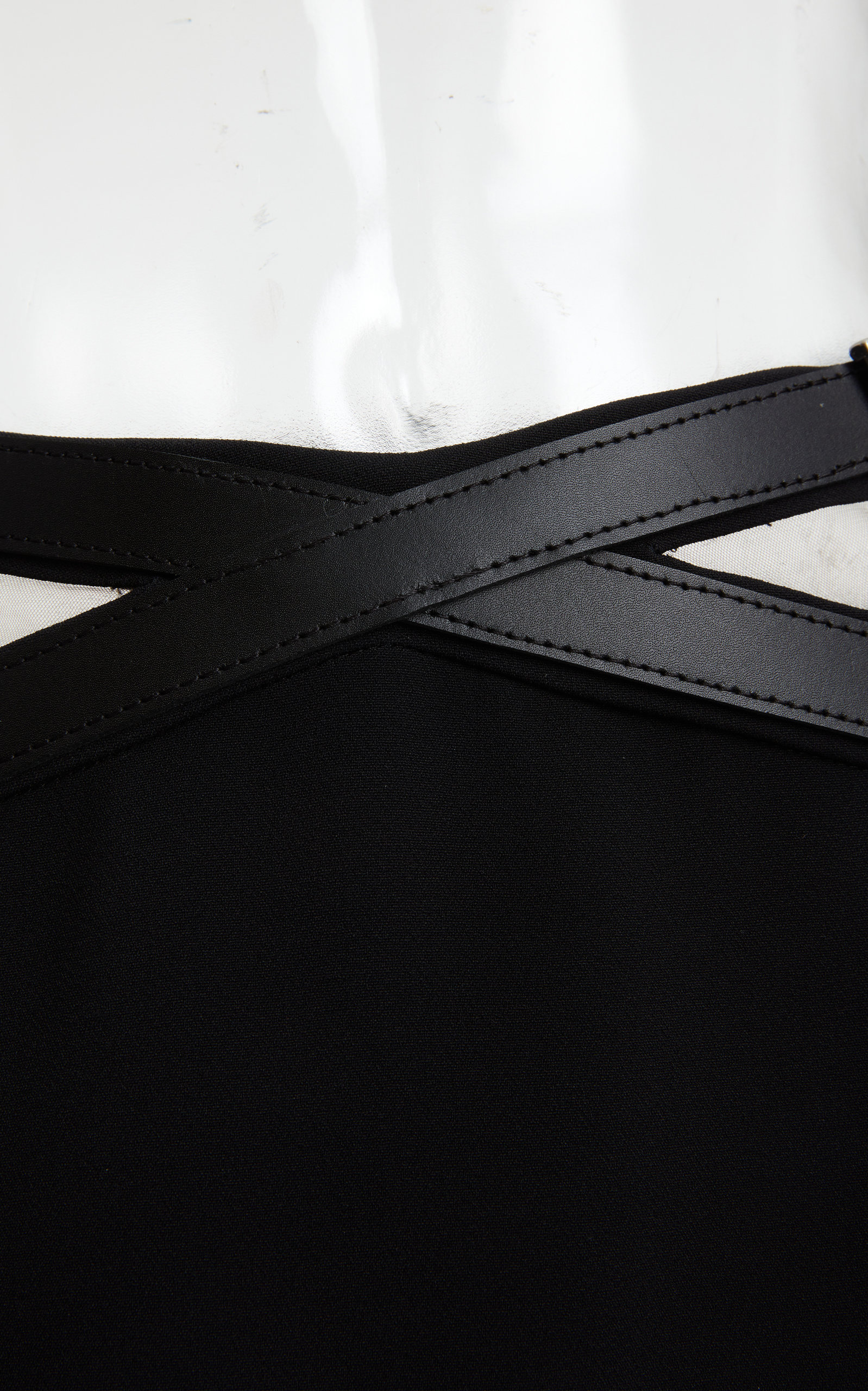 Buckle-Detailed  Midi Skirt black - 8
