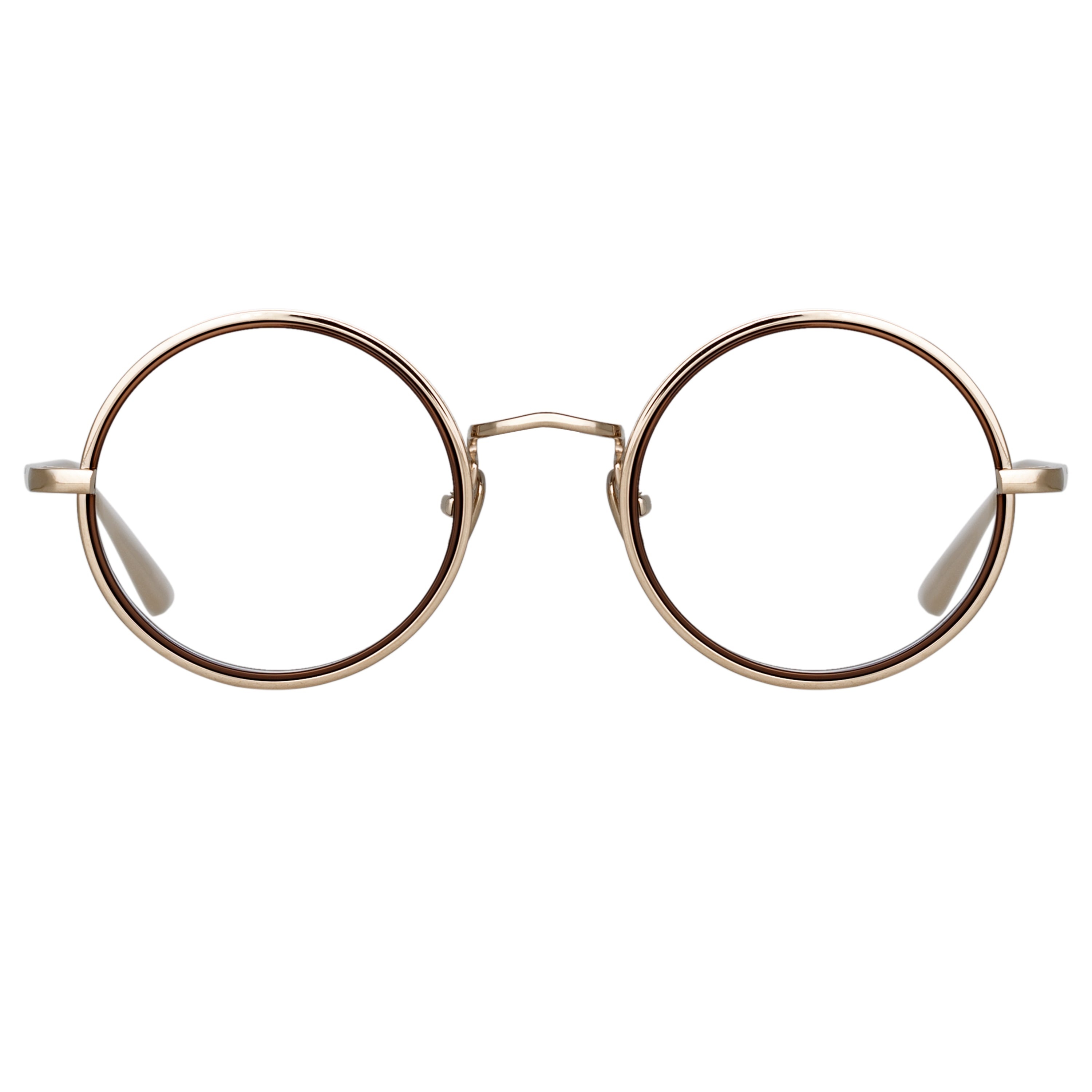 CORTINA OVAL OPTICAL FRAME IN LIGHT GOLD - 1