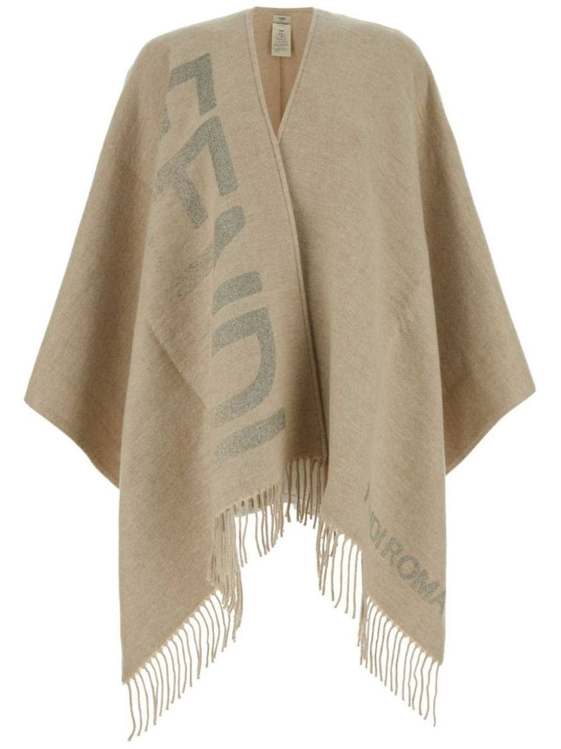 fringed 상세한 poncho 1