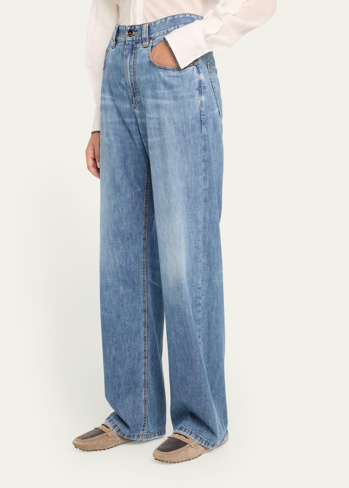 Straight Leg Jeans - 4