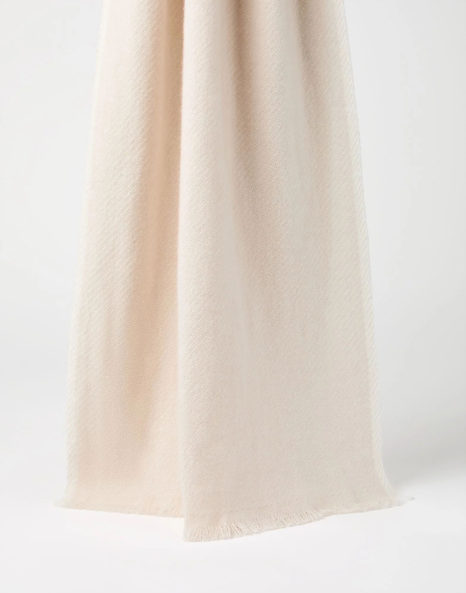 Cashmere diagonal scarf - 1