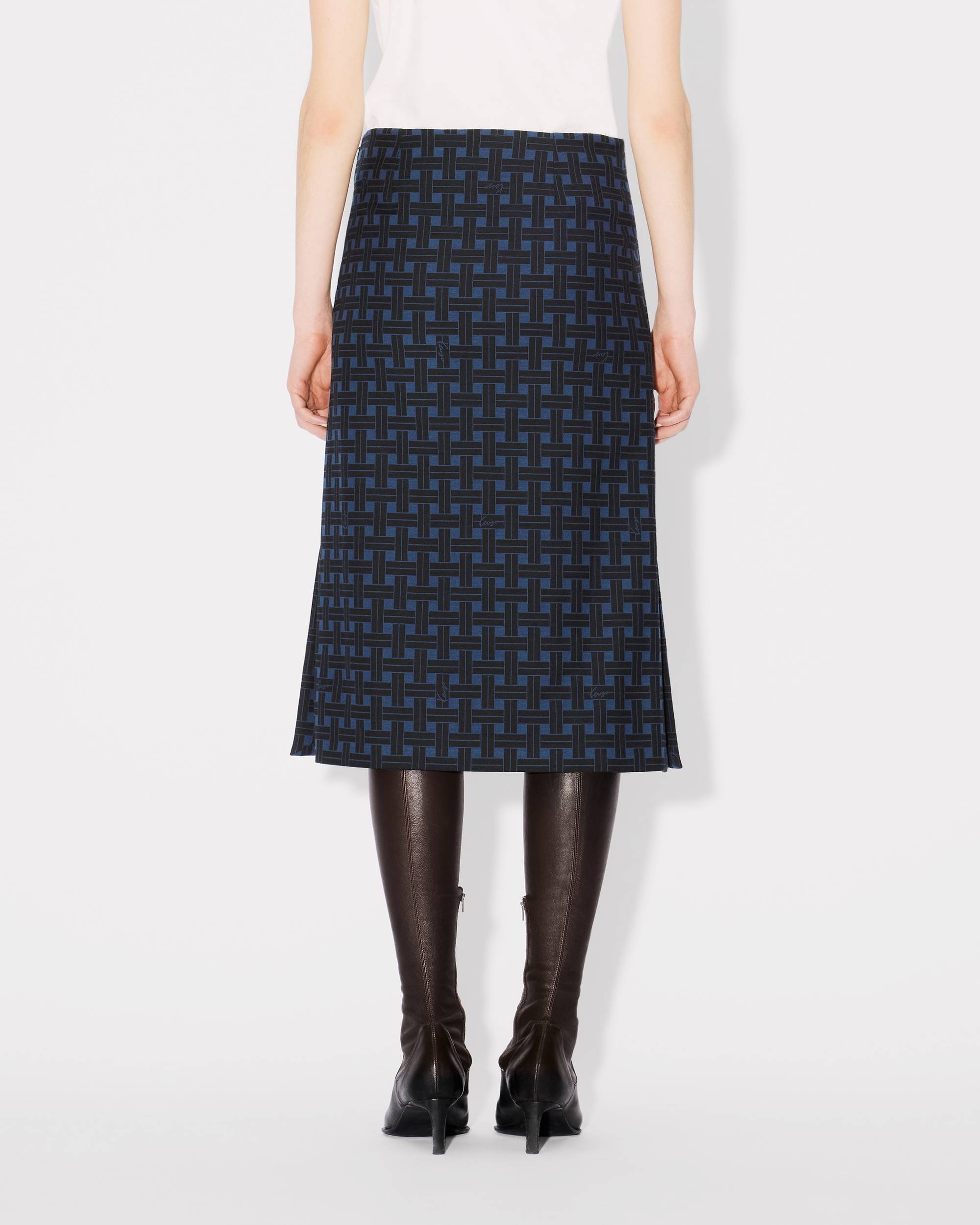'KENZO Weave' straight midi skirt - 5