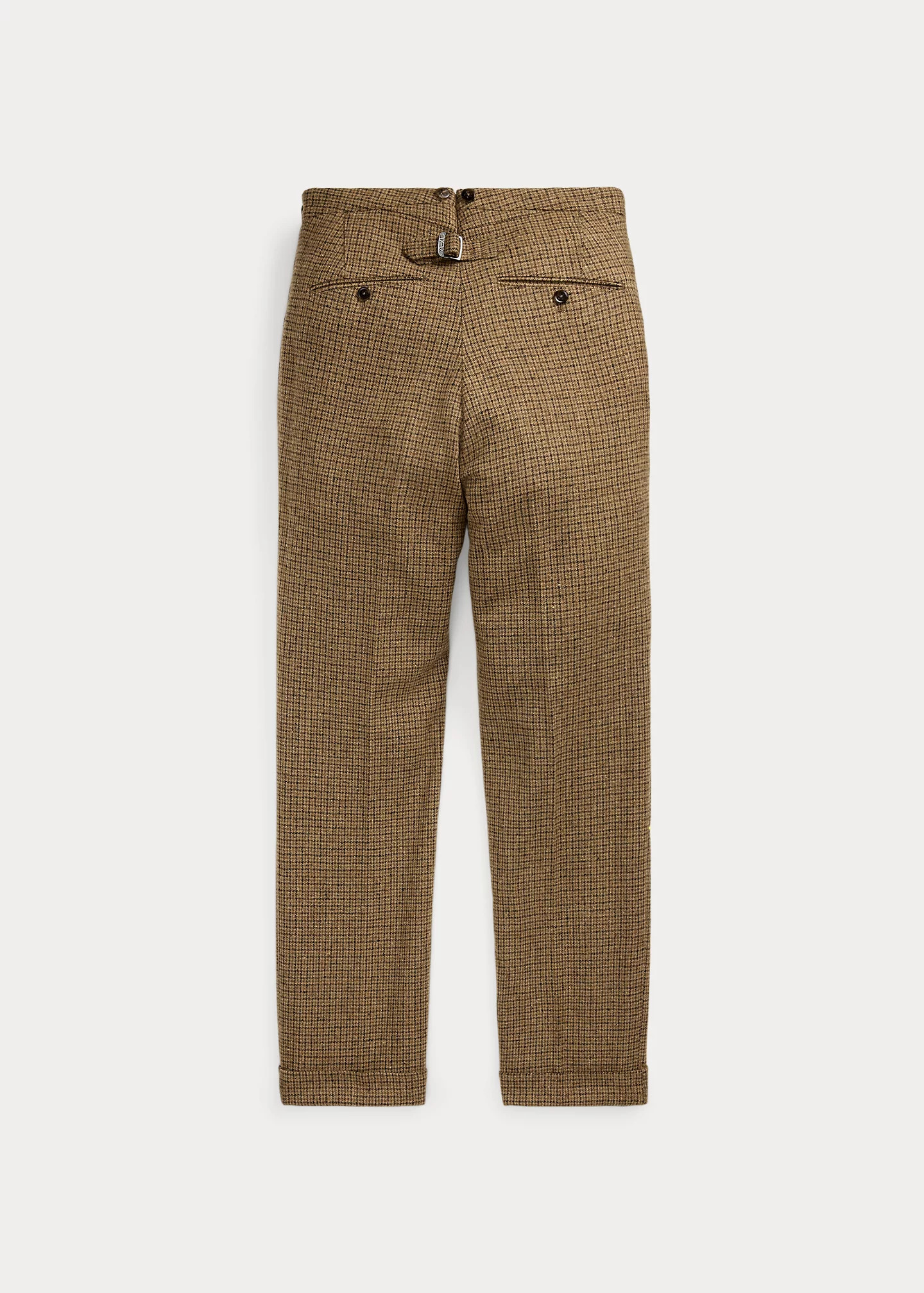 Slim Fit Checked Wool Suit Trouser - 7