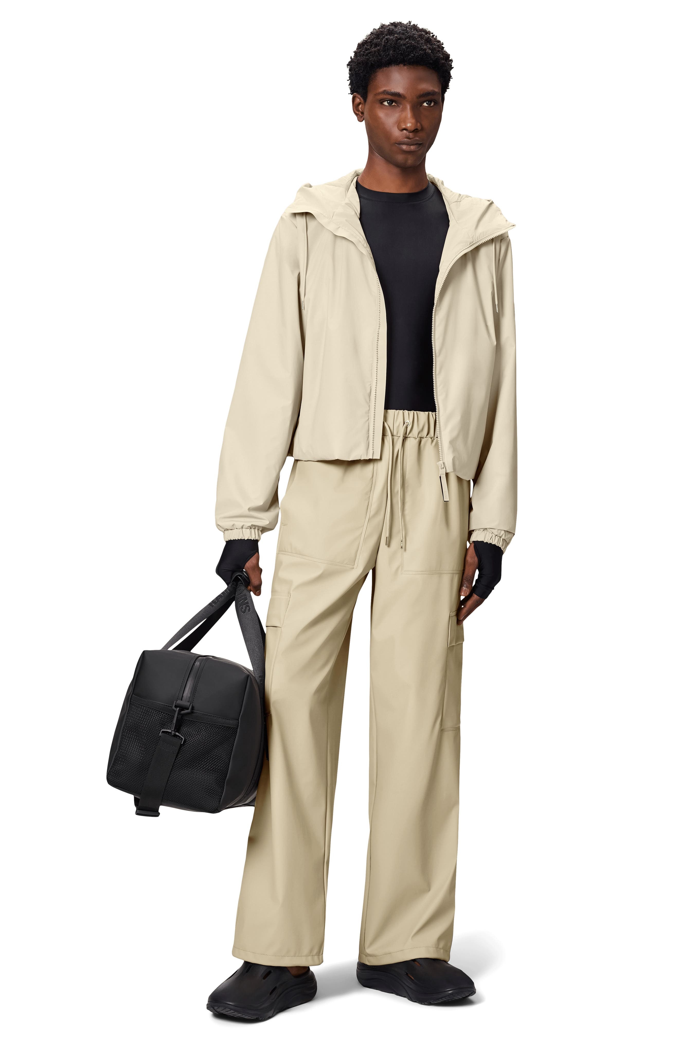 Rains Lohja Water Resistant Insulated Rain Jacket in Dune at Nordstrom - 6