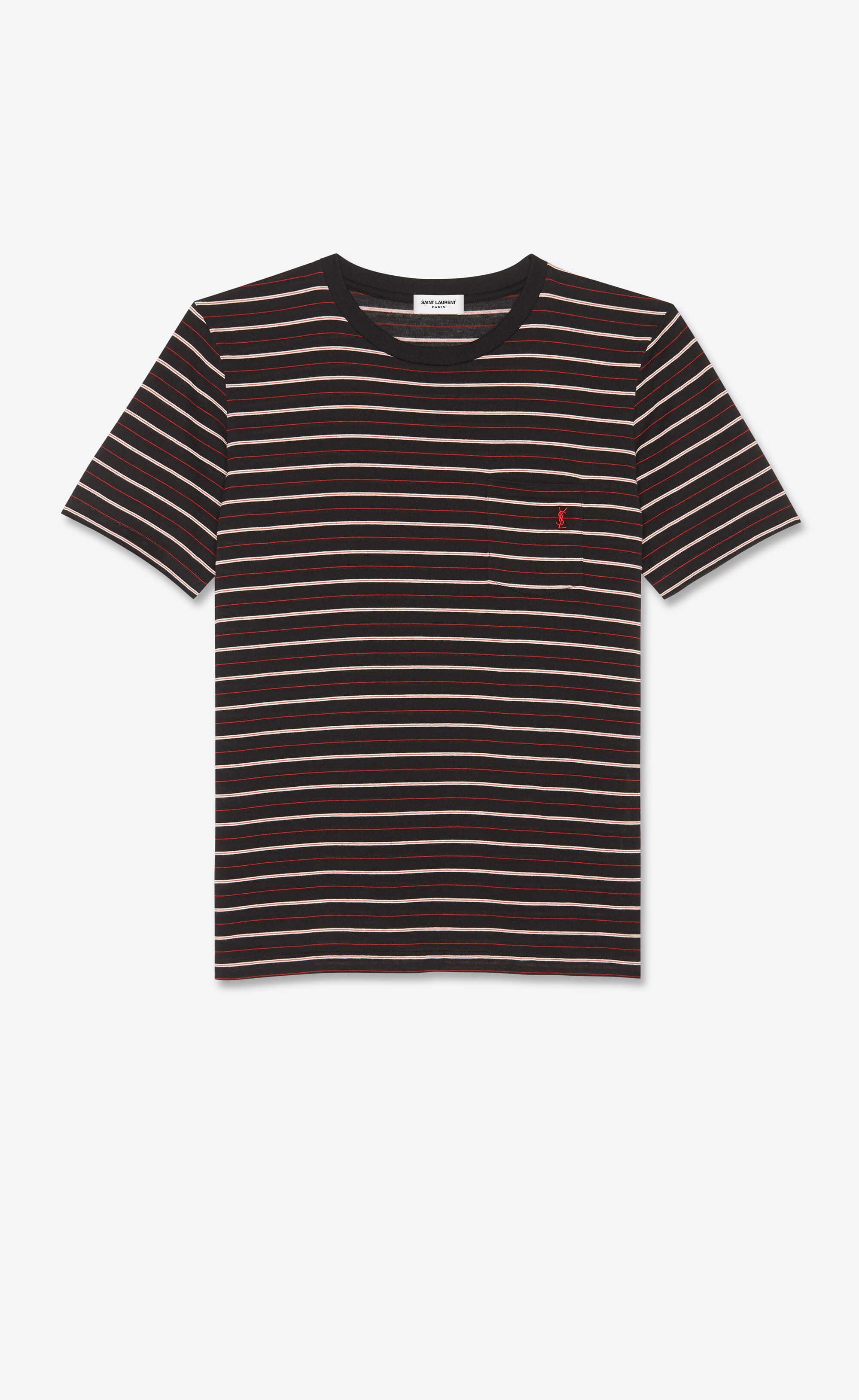 striped monogram t-shirt in jersey - 1