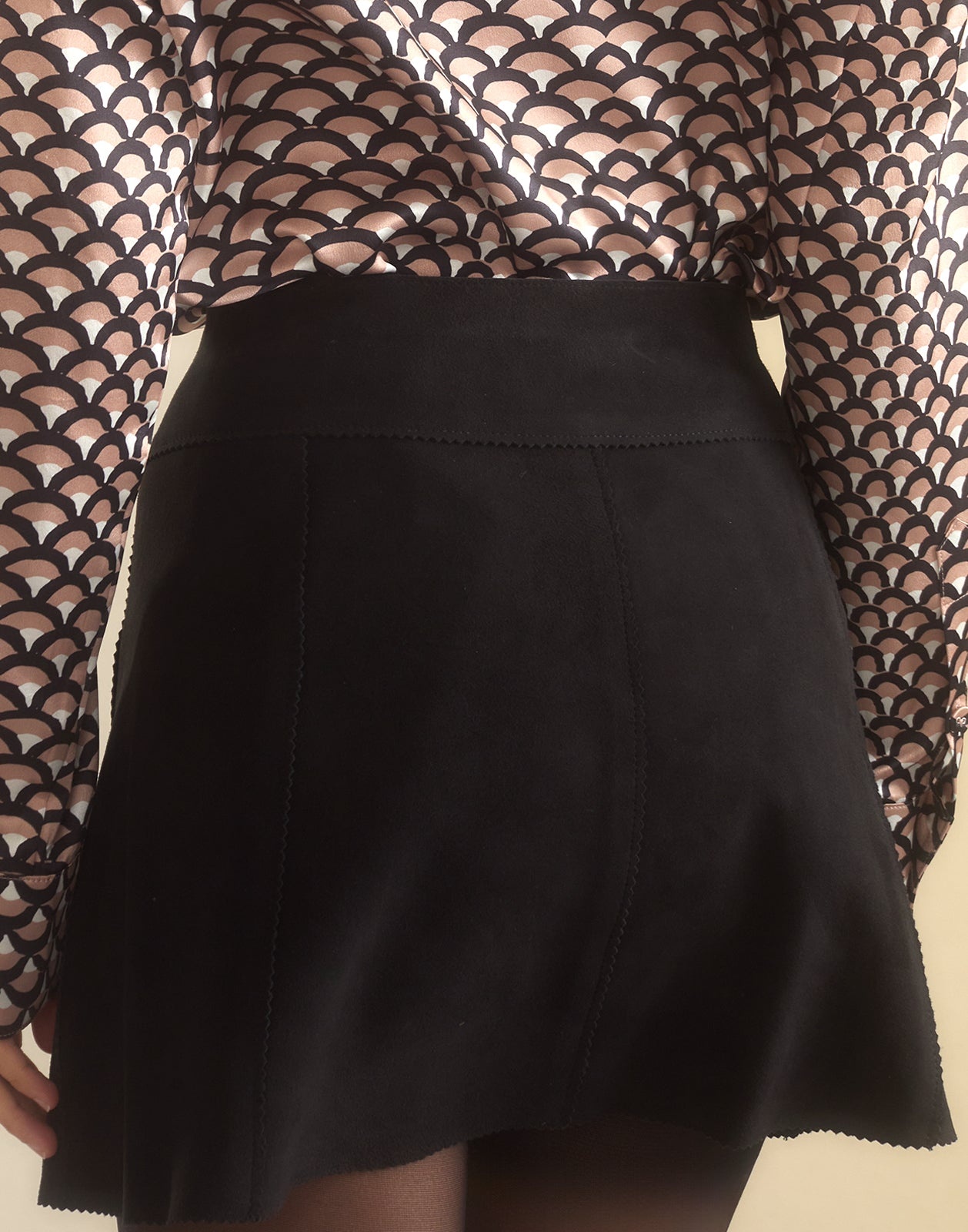 Westward Suede Wrap Skirt - 5
