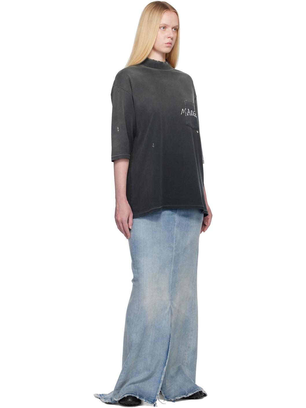 Gray Graffiti Logo T-shirt - 4