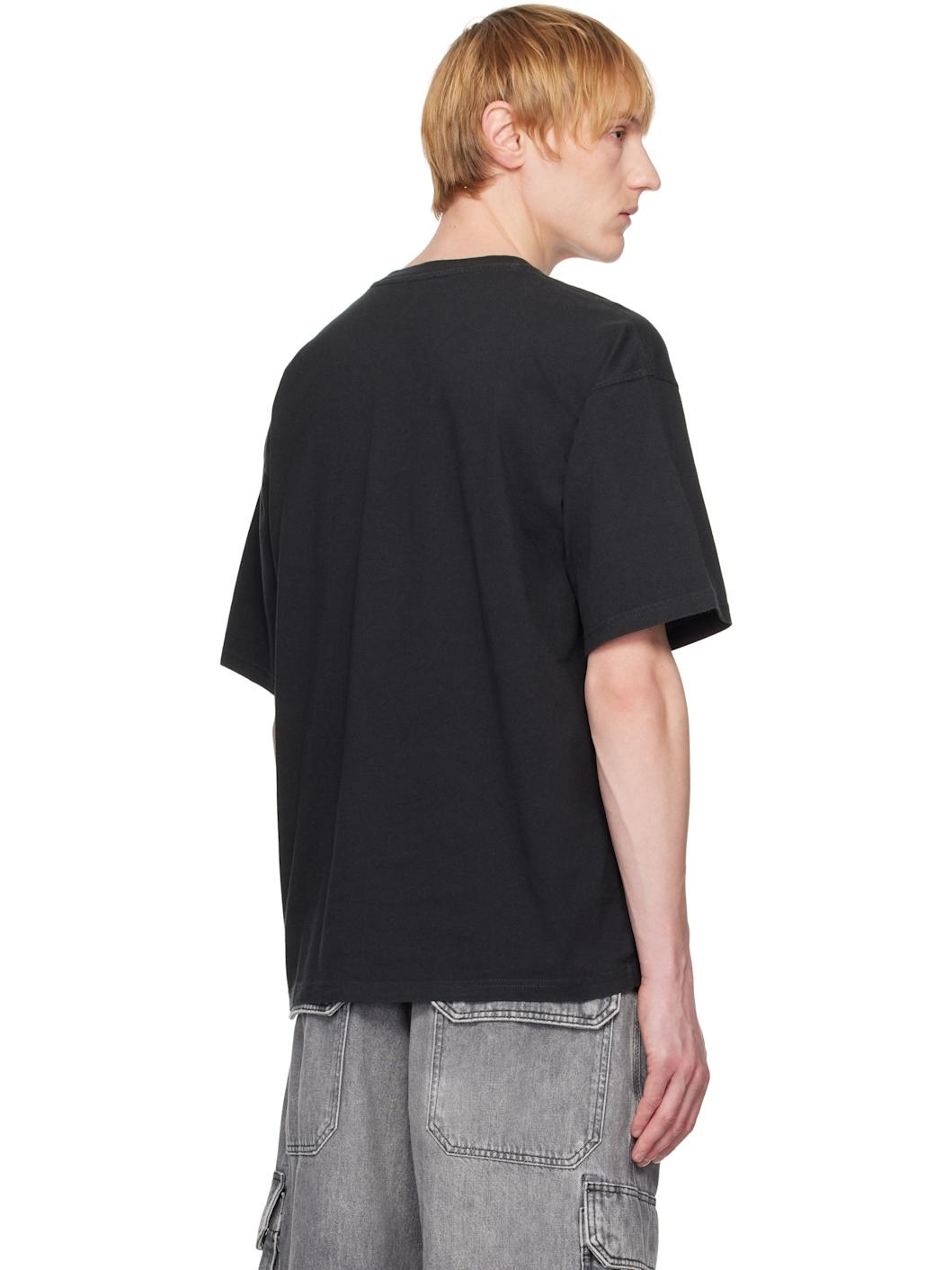 Black & Gray T-Boxt-N14 T-shirt - 3