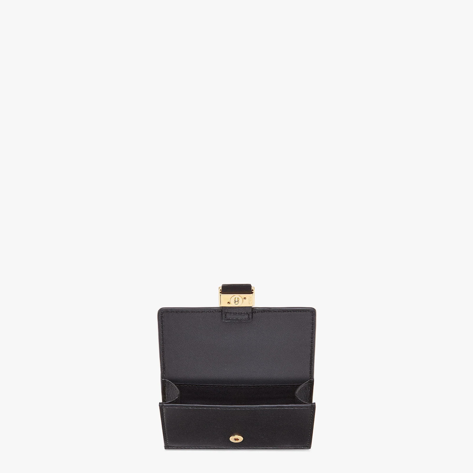 Black nappa leather card holder - 3