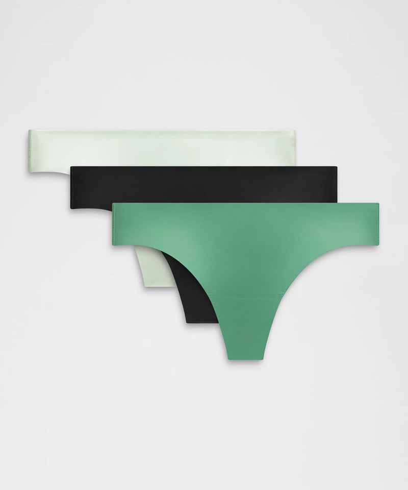 InvisiWear Mid-Rise Thong Underwear *3 Pack 1