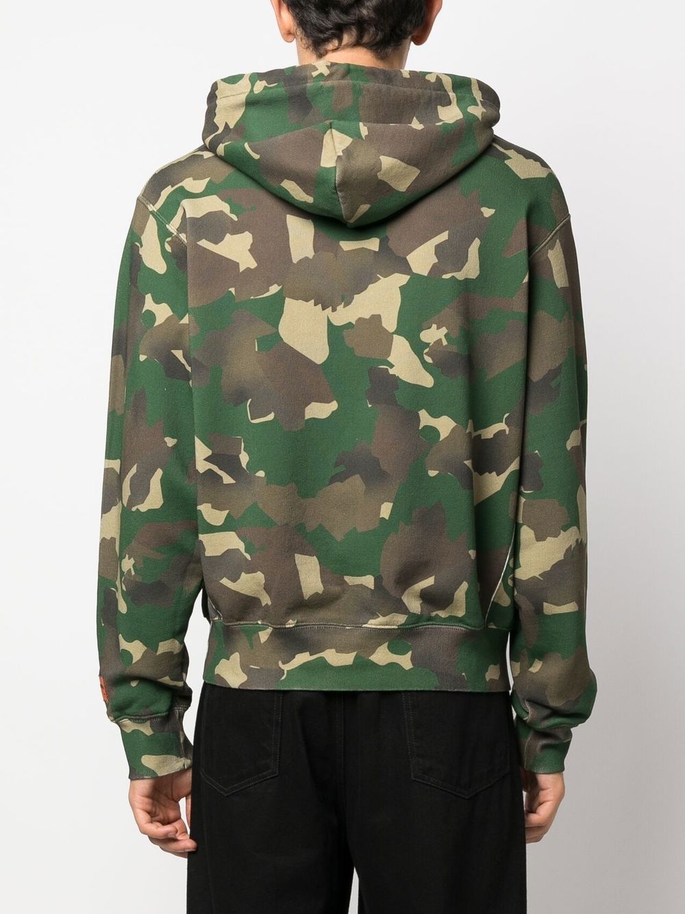 camouflage-pattern cotton hoodie - 4