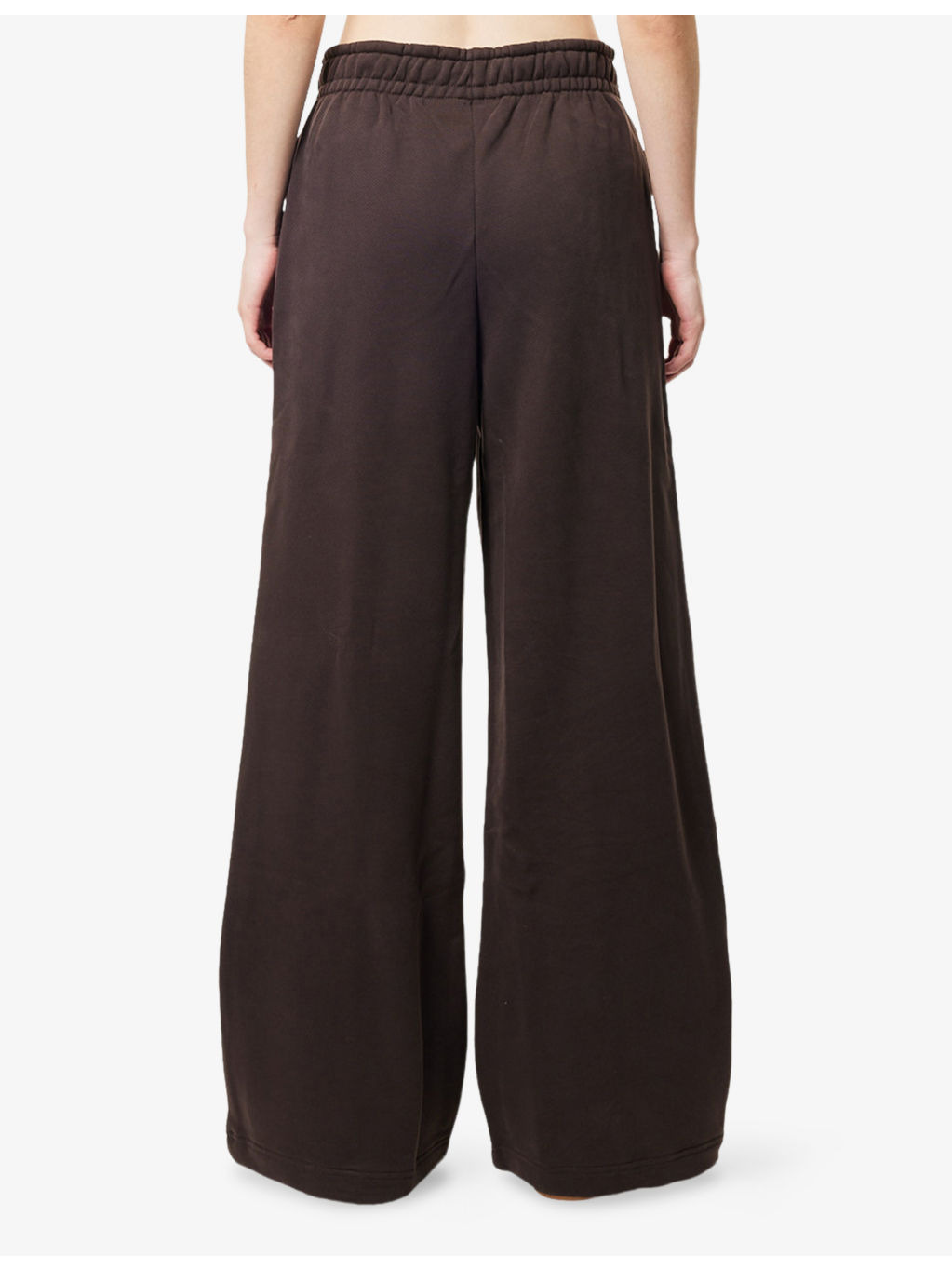 Wide-Leg Fleece Cotton-Jersey Jogging Bottoms - 4