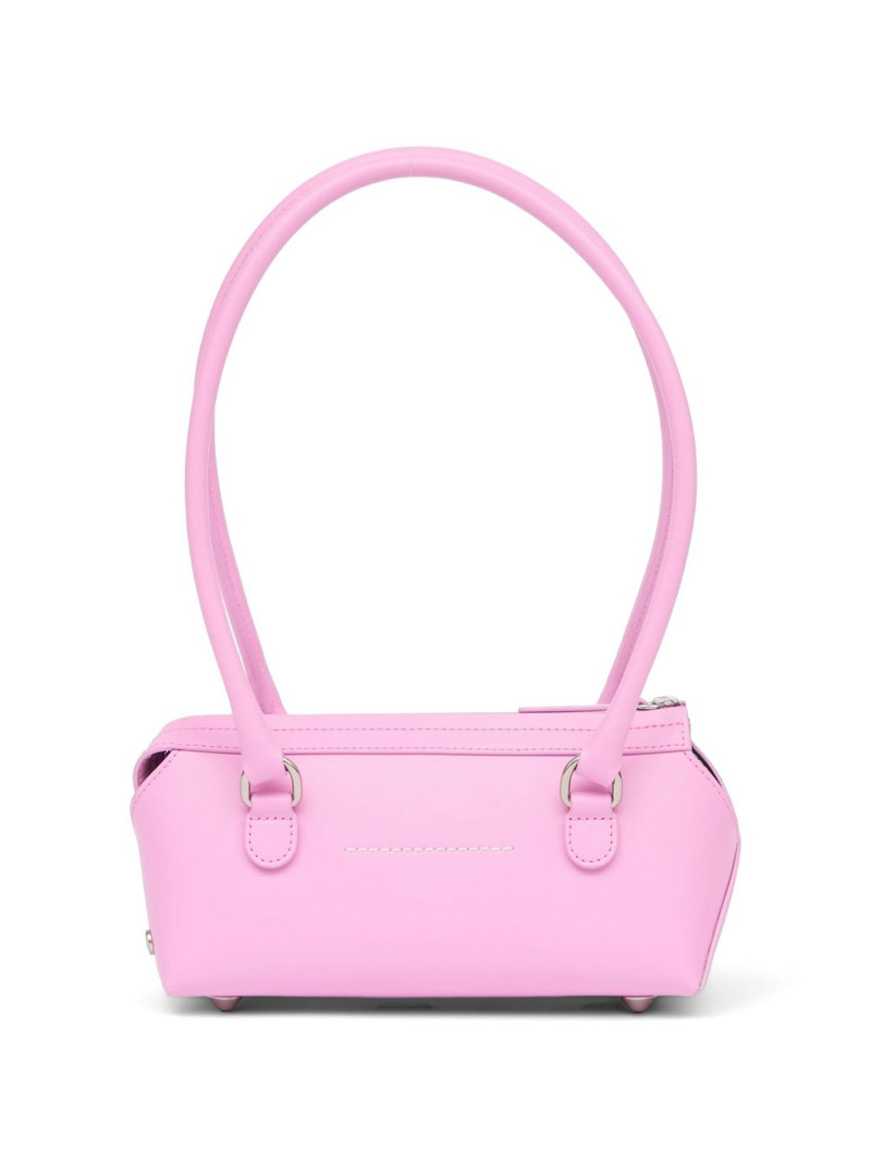 mini Bauletto J zip leather shoulder bag 4