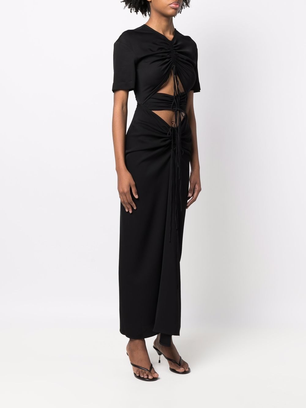 ruched panelled T-shirt dress - 3