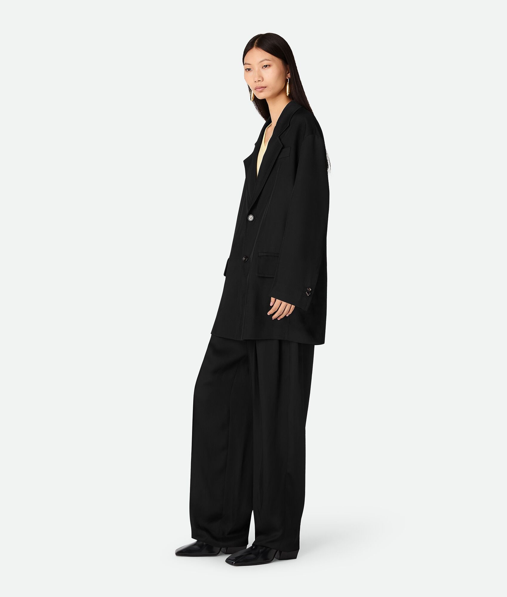 Viscose And Silk Twill Jacket - 2
