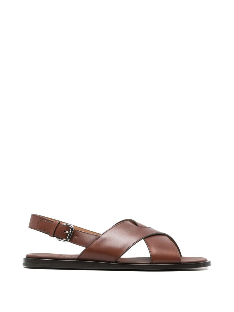 crossover-strap buckle-fastening sandals 1