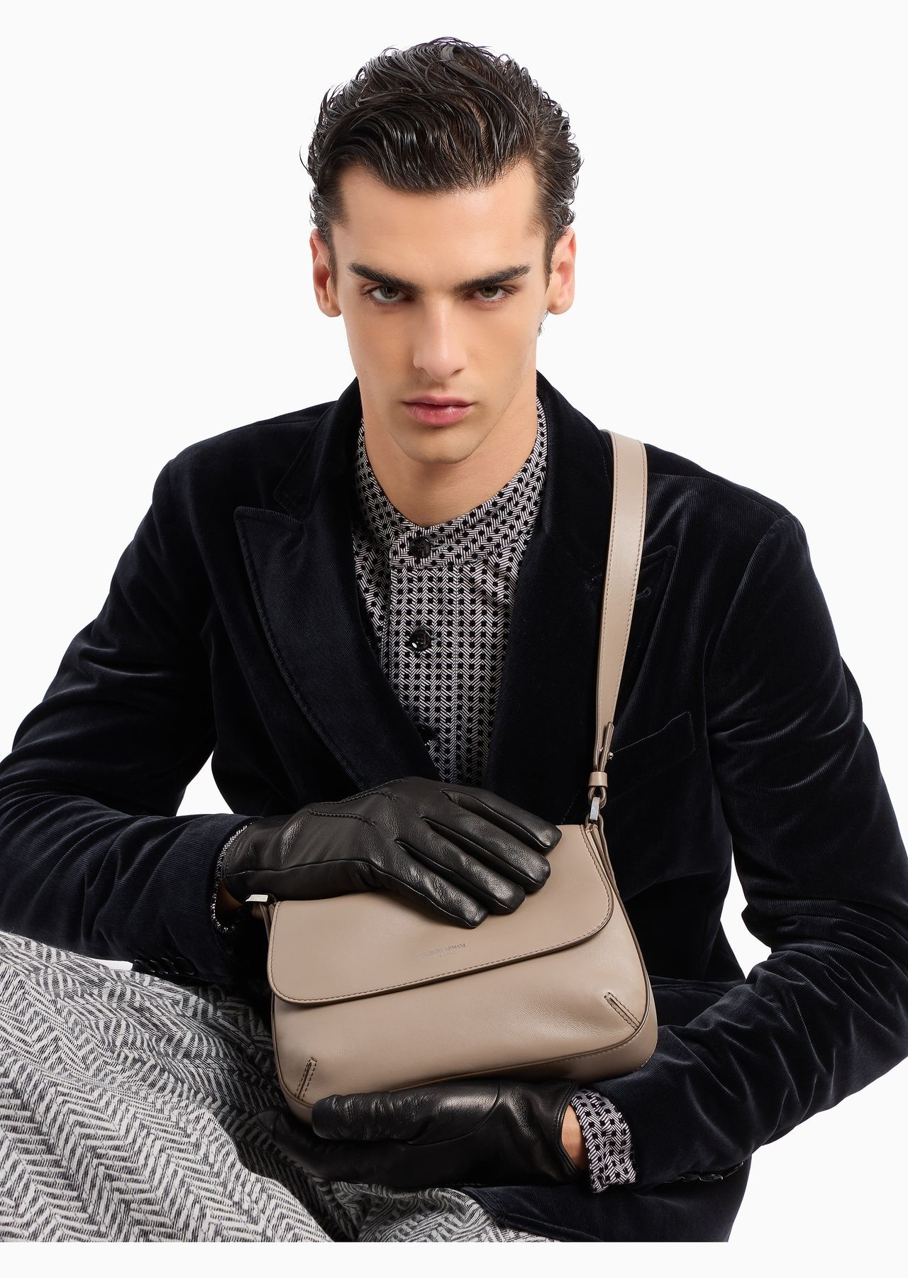 Small la Prima Soft nappa leather handbag - 7