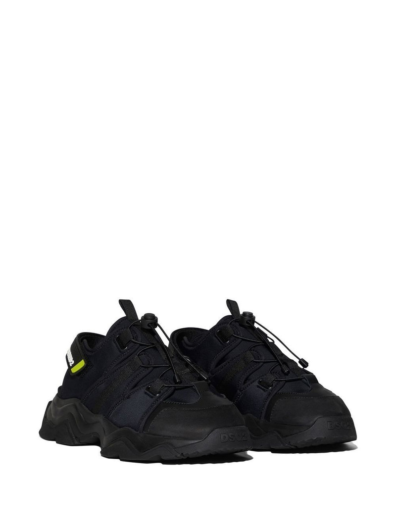 DSQUARED2 touch-strap calf-leather sandals outlook