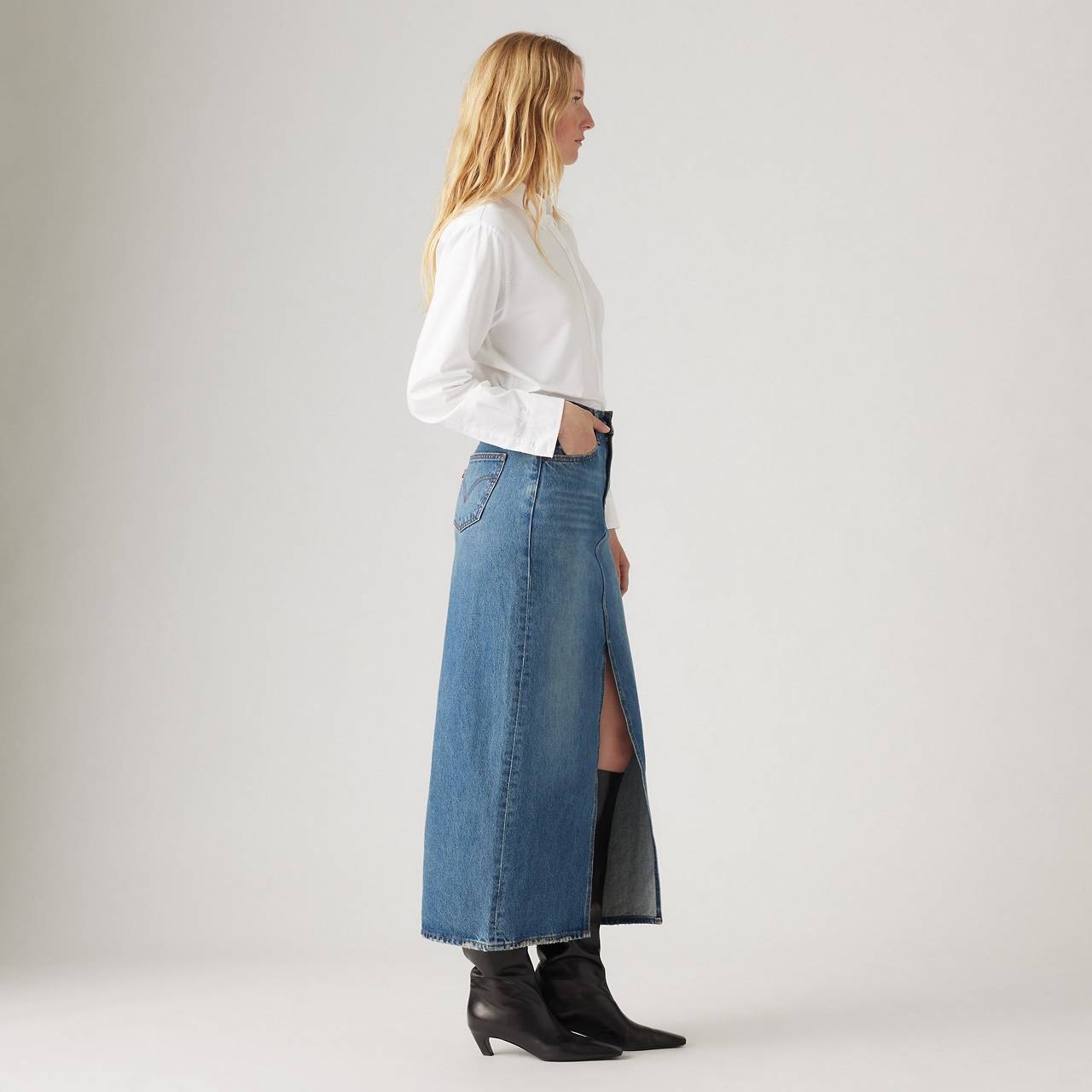 ANKLE COLUMN SKIRT - 6