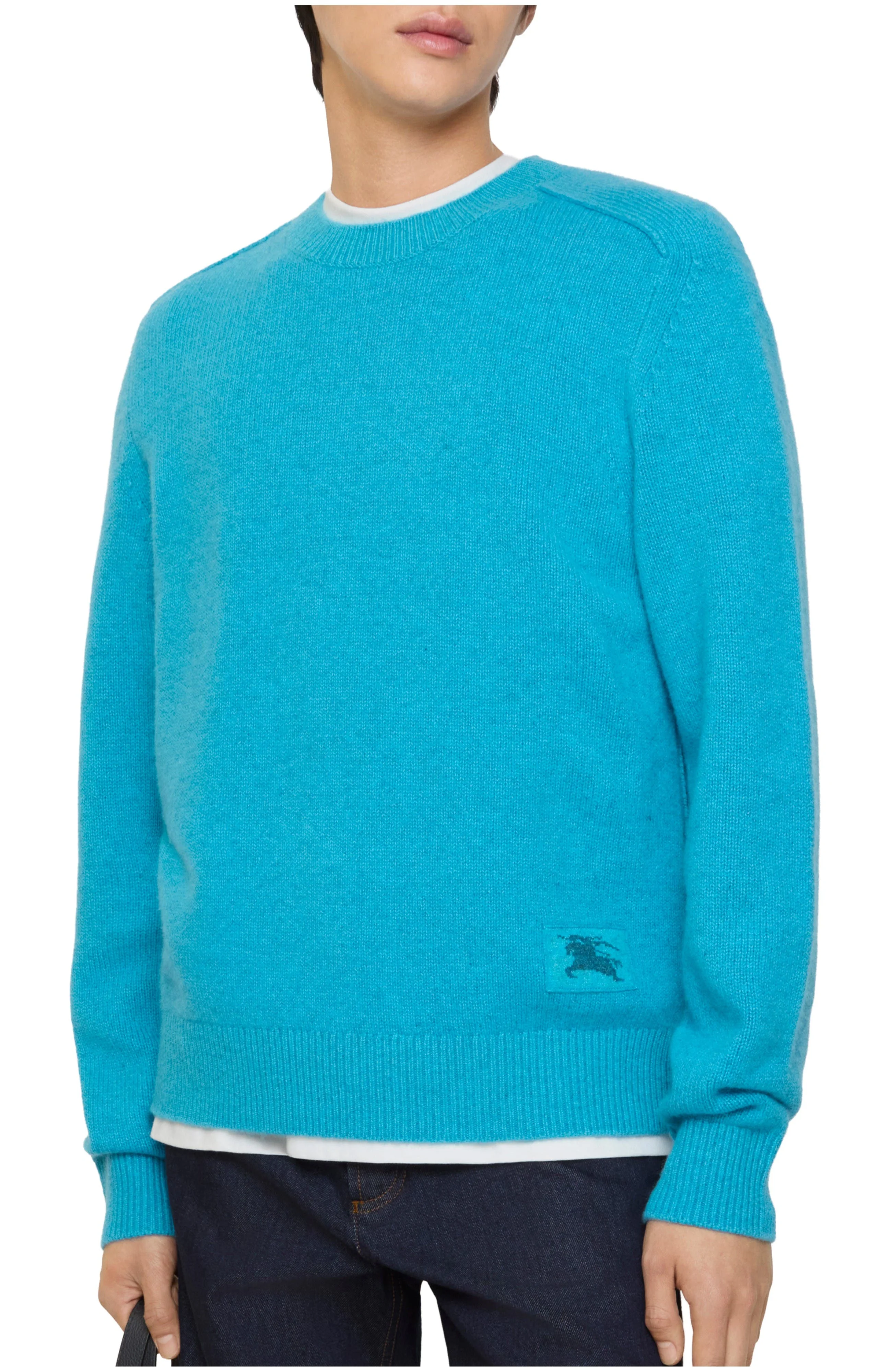 burberry Cashmere Sweater in Atom Blue at Nordstrom - 1