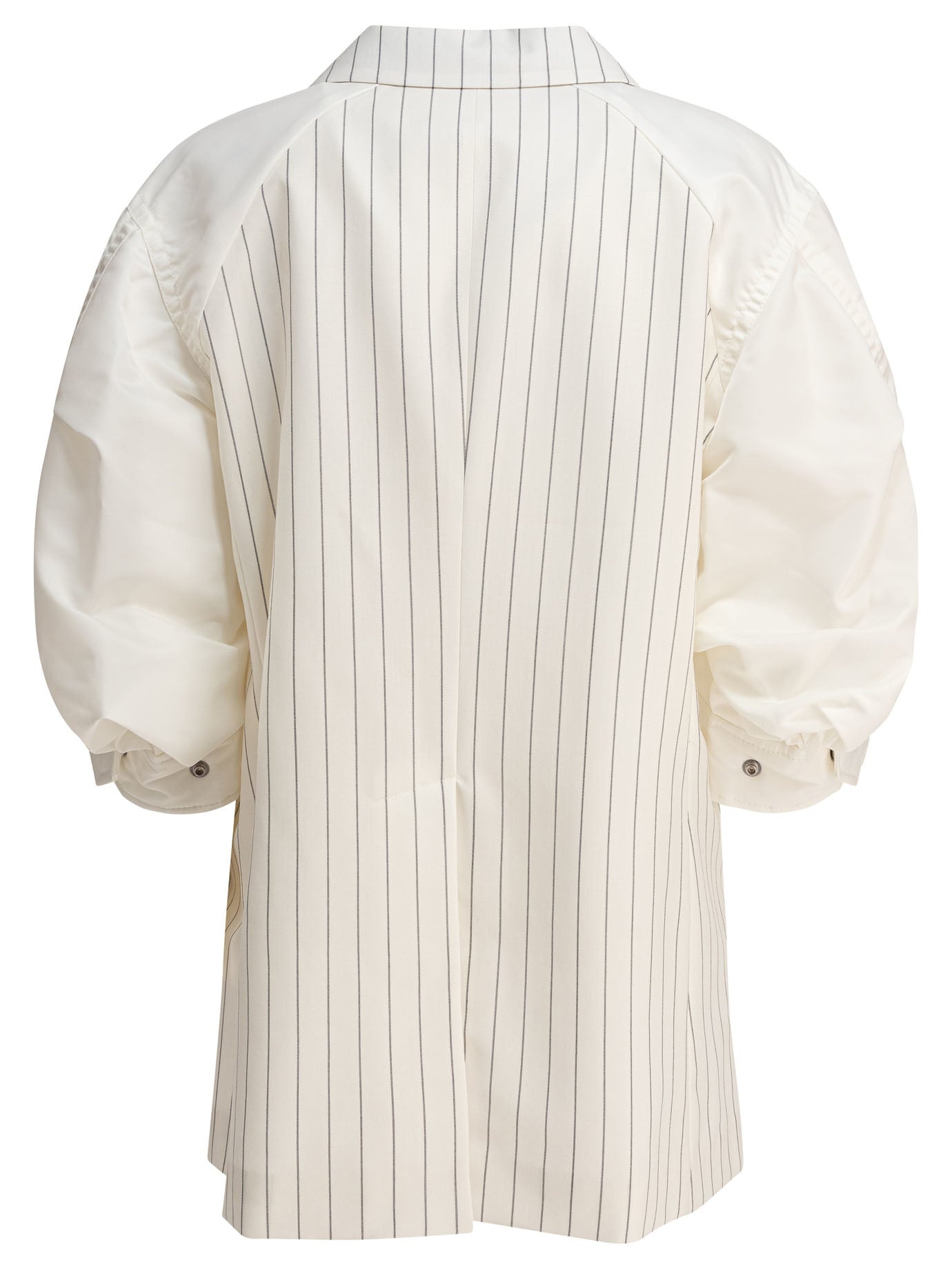 Sacai Wool Silk Suiting X Nylon Twill Jacket - 2
