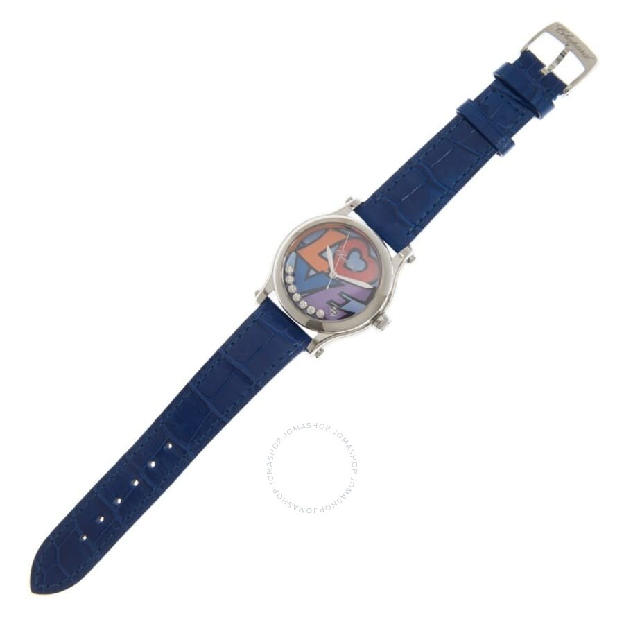 Chopard Happy Love Automatic Blue Dial Ladies Watch 278559-3020 - 3