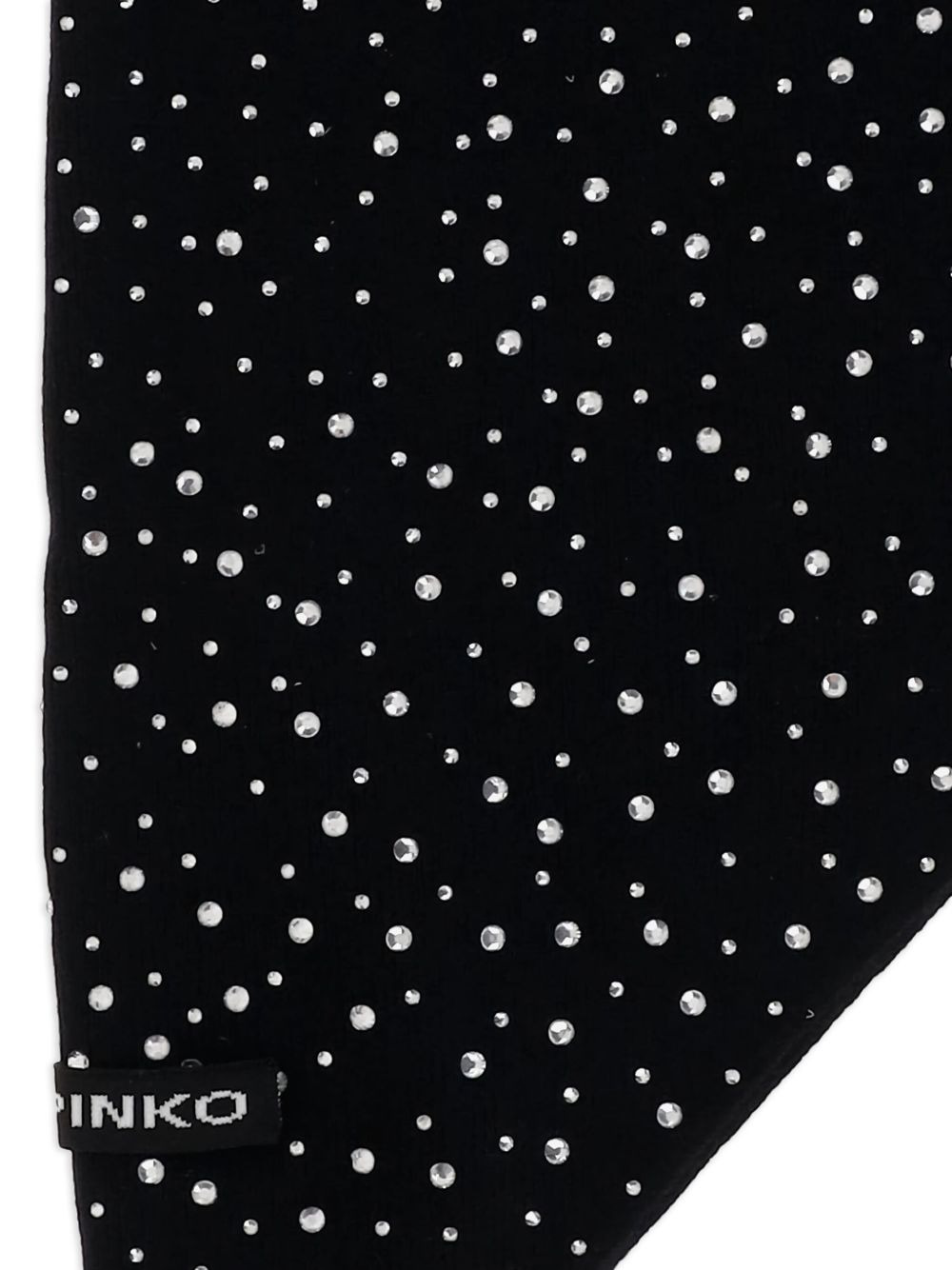 crystal-embellished knitted scarf - 3