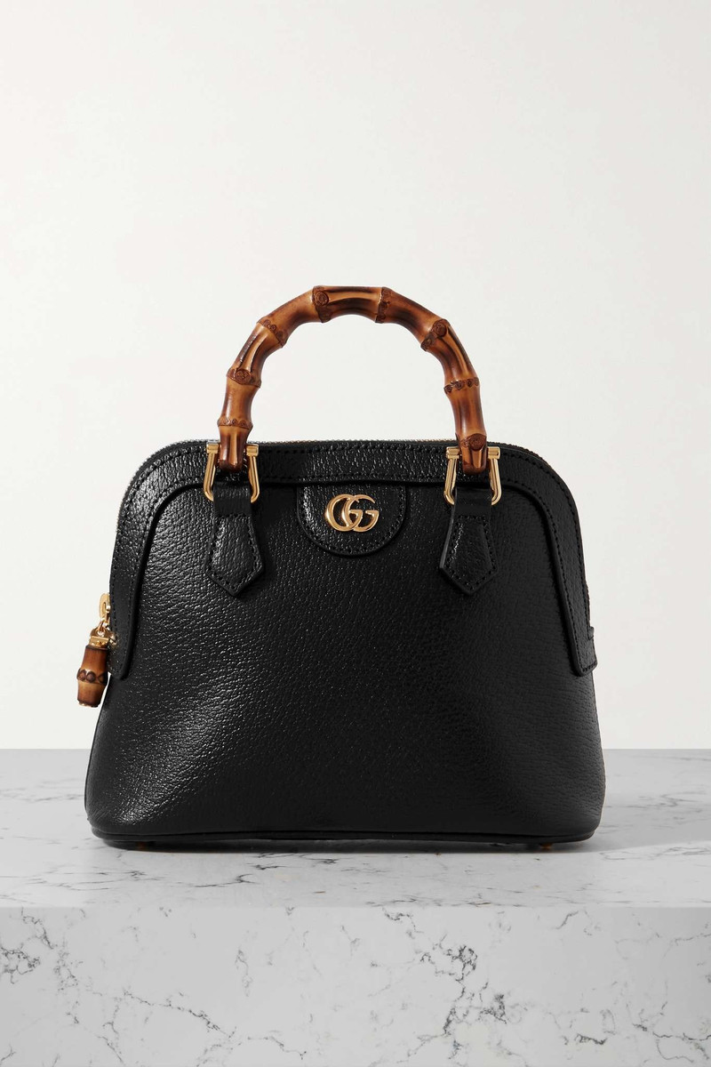 Diana mini textured-leather tote - 1