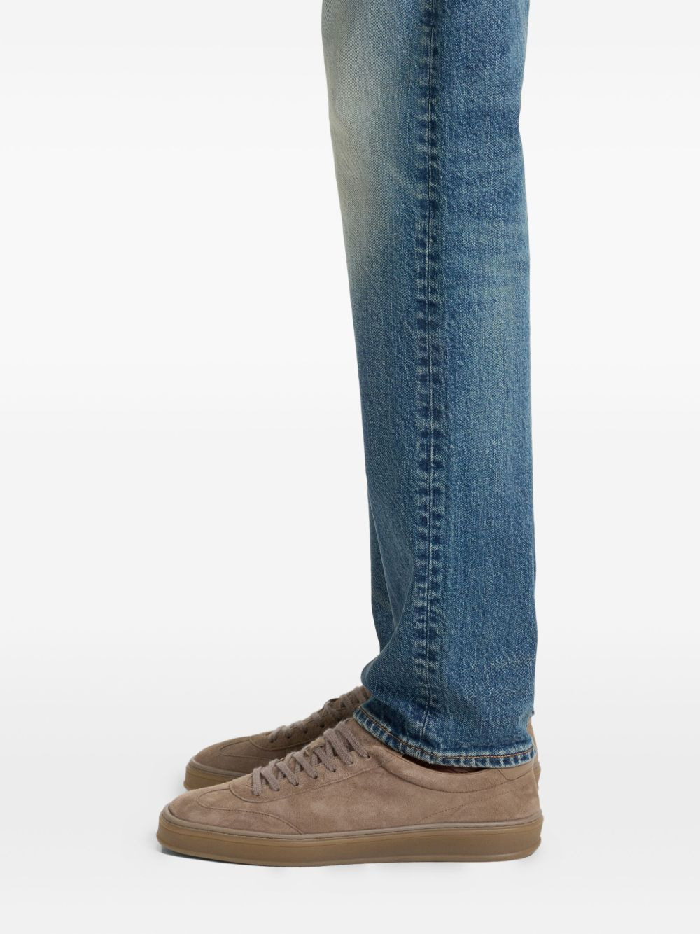 suede low-top sneakers - 6