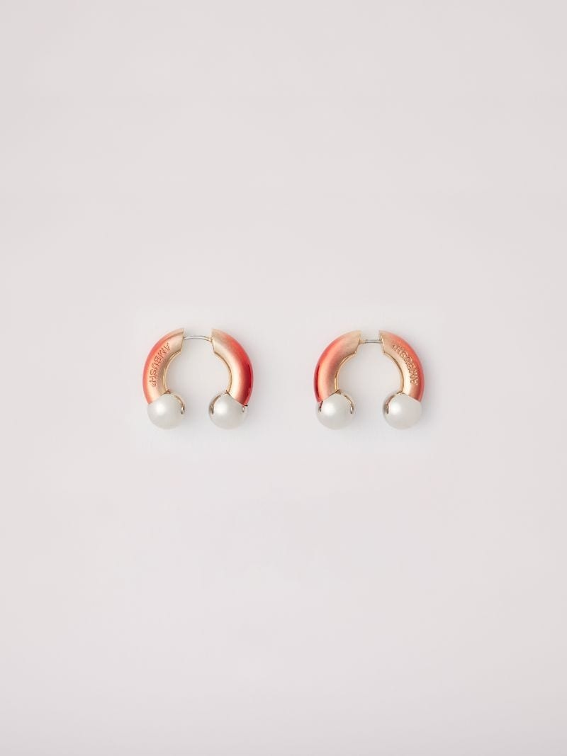 FIRE BARBELL EARRINGS - 1