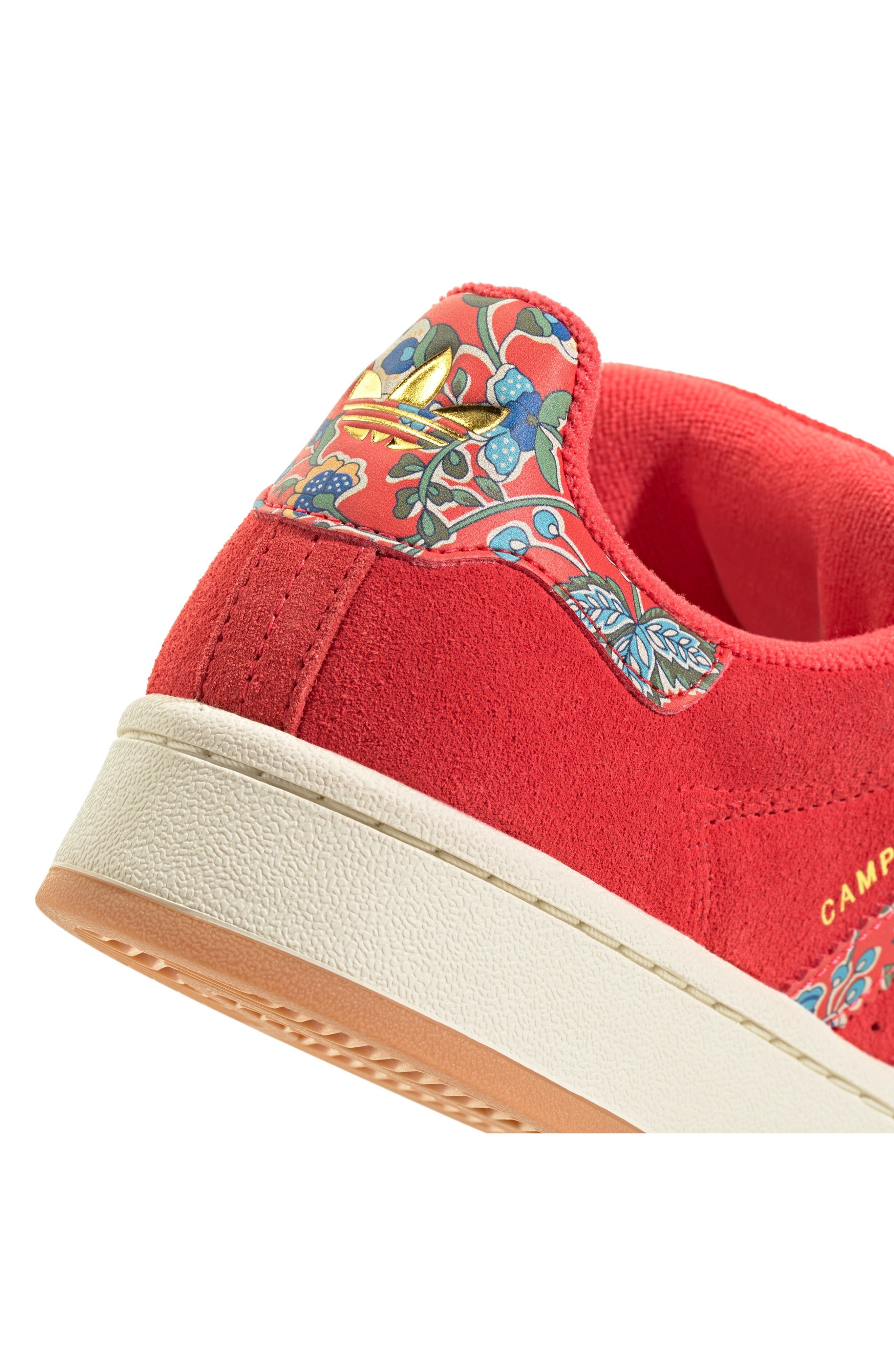 adidas x Liberty London Campus 00s Sneaker in Lucid Red/Cream White/Gold at Nordstrom - 7