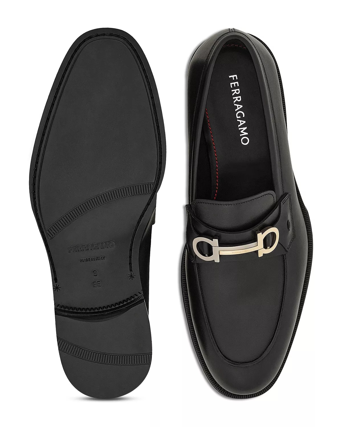 Men's Benedict Moccasin Loafers with Gancini Ornament - 3