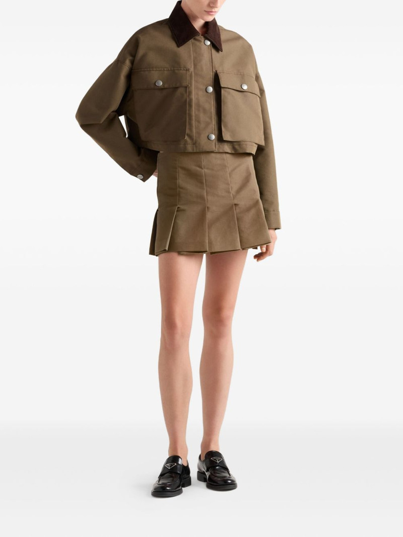 Prada canvas cropped jacket outlook