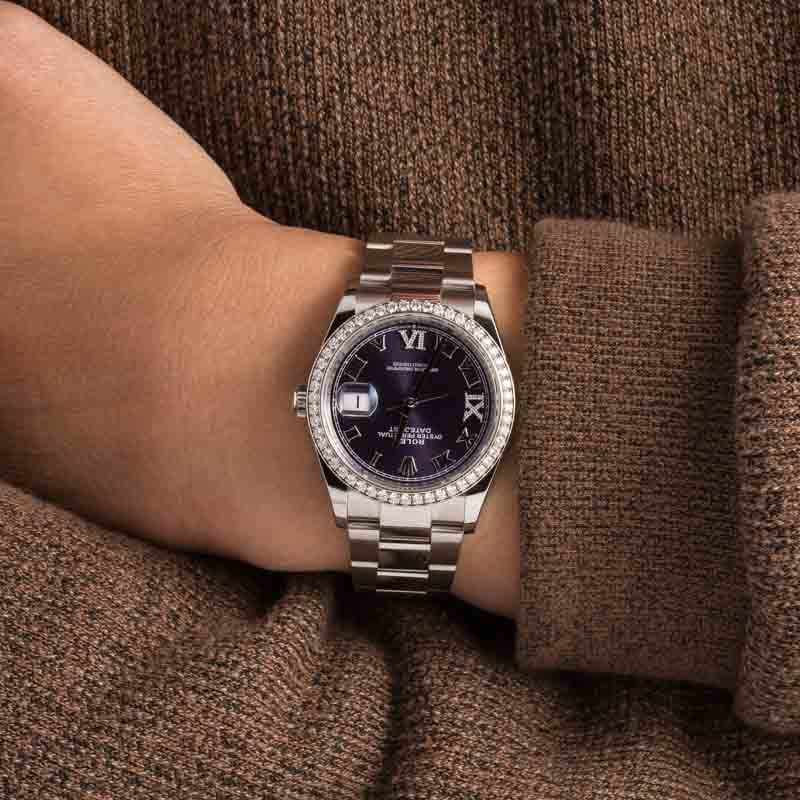 Rolex Datejust 126284 Purple Dial - 5
