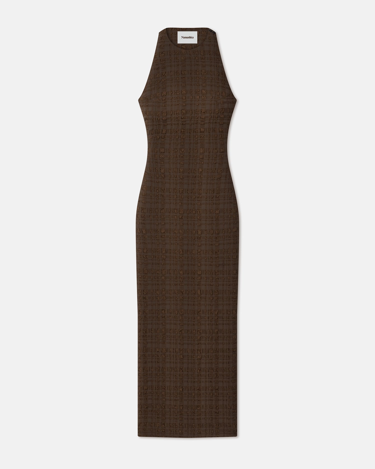 Seersucker Midi Dress - 1