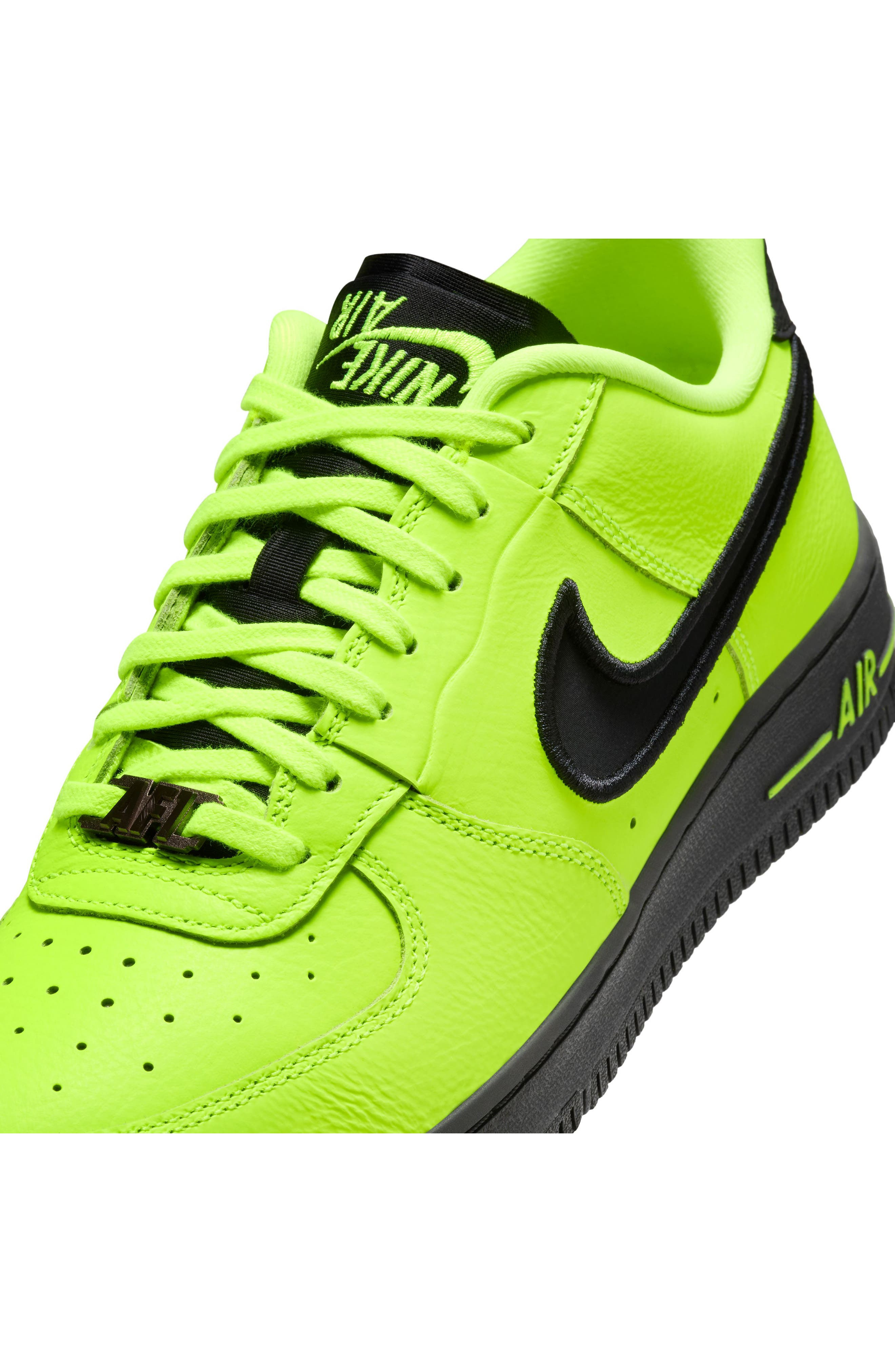 Nike Air Force 1 Dance Sneaker in Volt/Black/Gunmetal at Nordstrom - 8