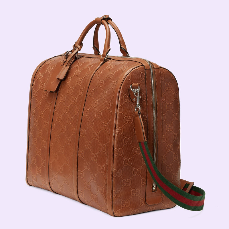 GUCCI GG embossed duffle bag outlook