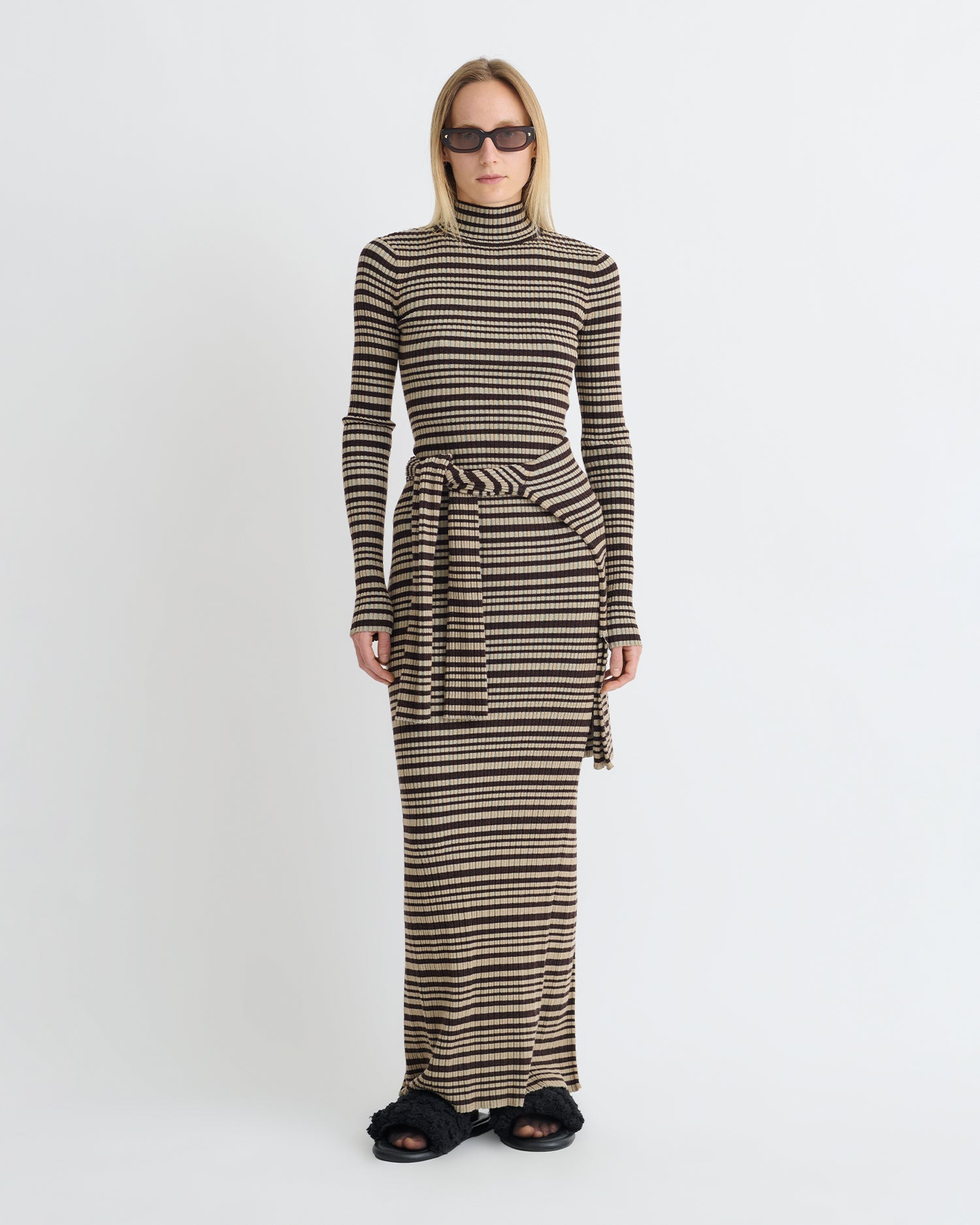 Fine Merino Rib Long Dress - 3