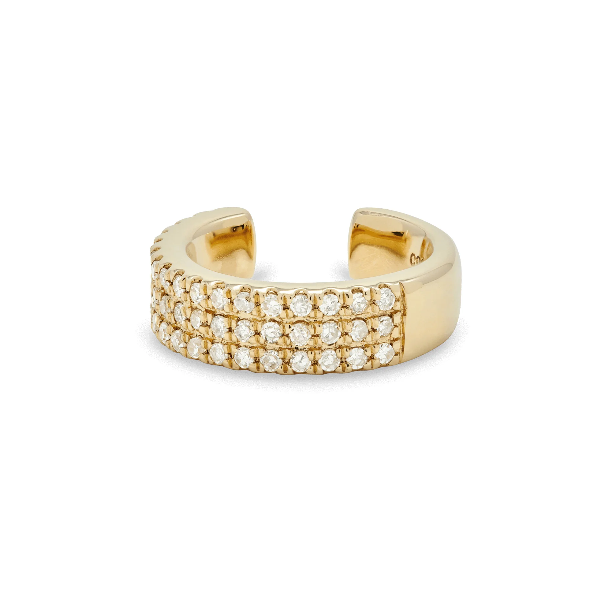Diamonds On Diamonds Ear Cuff - 1