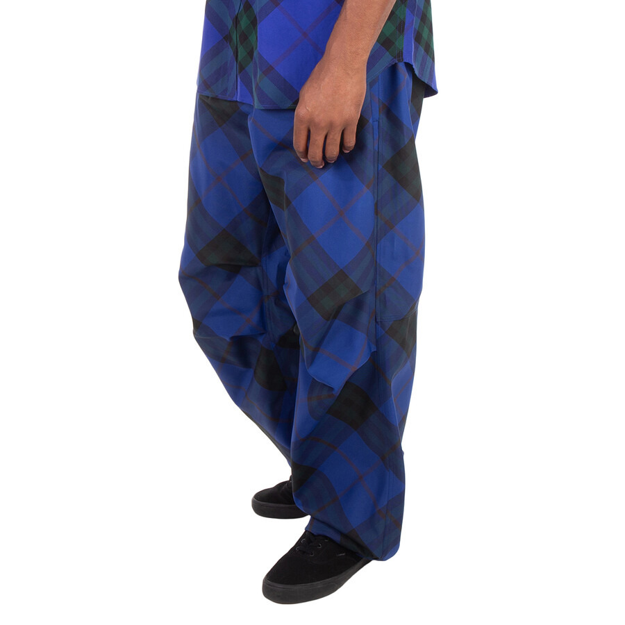 Burberry Straight Leg Checkered Twill Trousers - 3