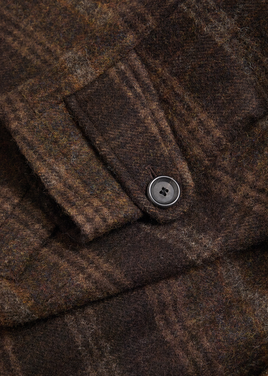 Oliver Spencer Staunton Checked Belted Wool Coat - 5