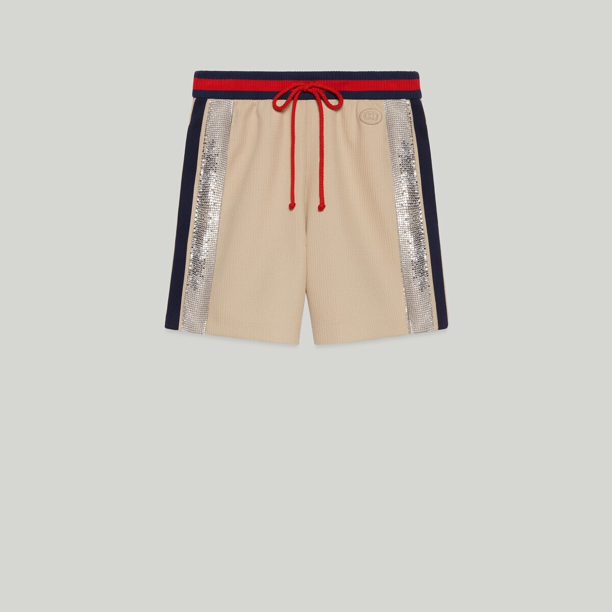 Jersey short with Web detail - 1
