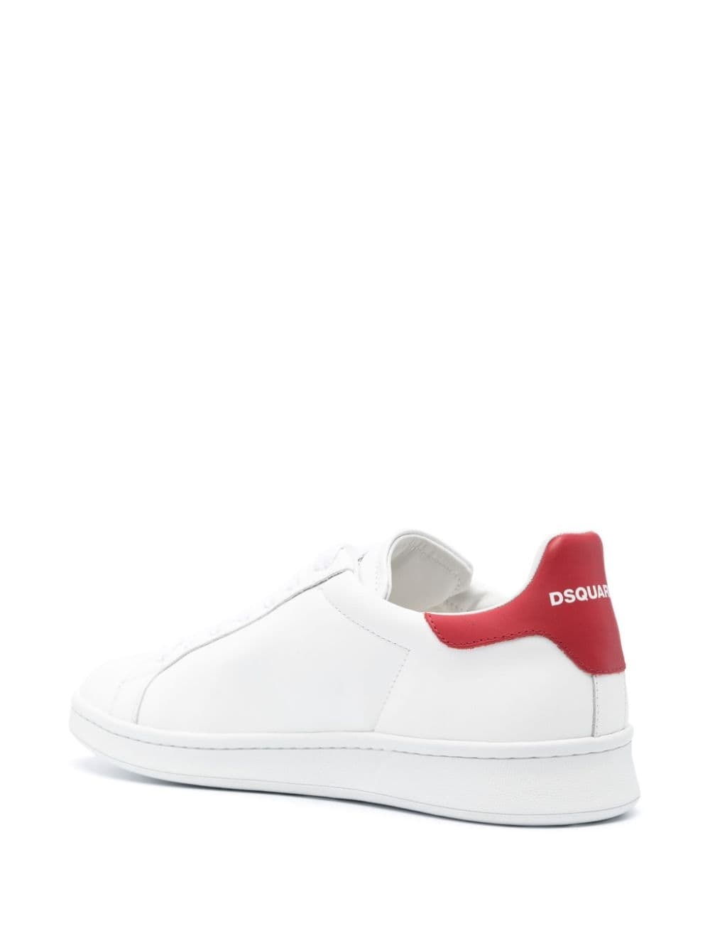 Boxer contrast-stitch leather sneakers - 3